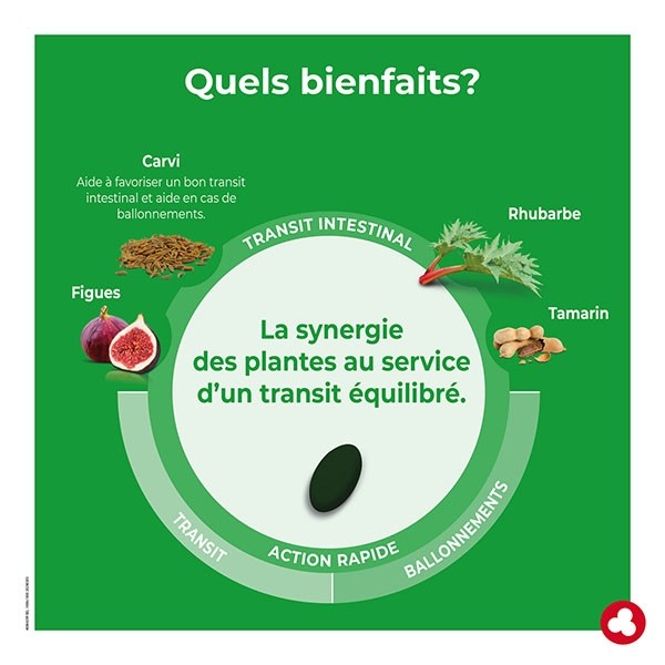 Ortis Fruits et Fibres Forte transit intestinal comprimés