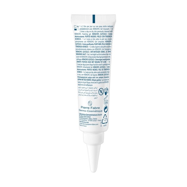Ducray Keracnyl Glycolic+ crème désincrustante