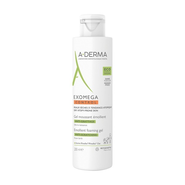 A Derma Exomega Control gel moussant émollient