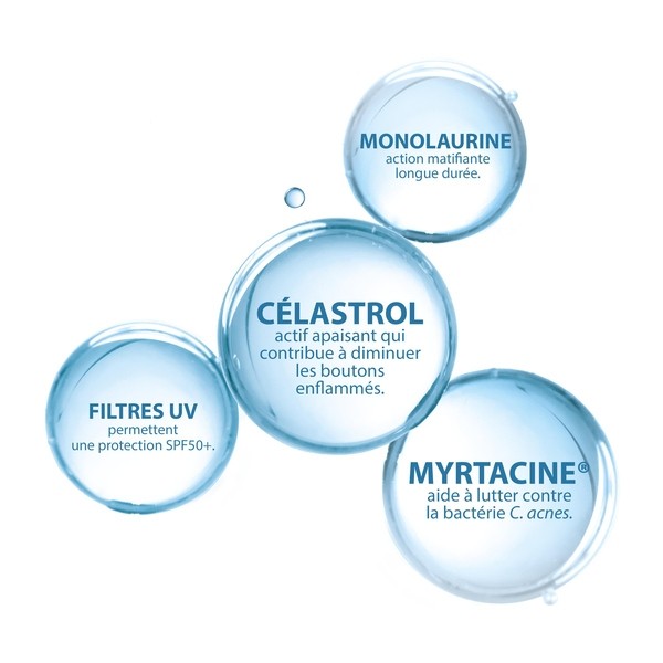 Ducray Keracnyl UV fluide anti-imperfections SPF 50+