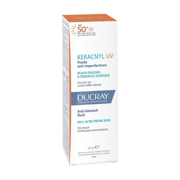 Ducray Keracnyl UV fluide anti-imperfections SPF 50+