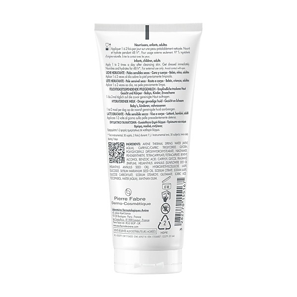 Avène Xeracalm Nutrition lait hydratant