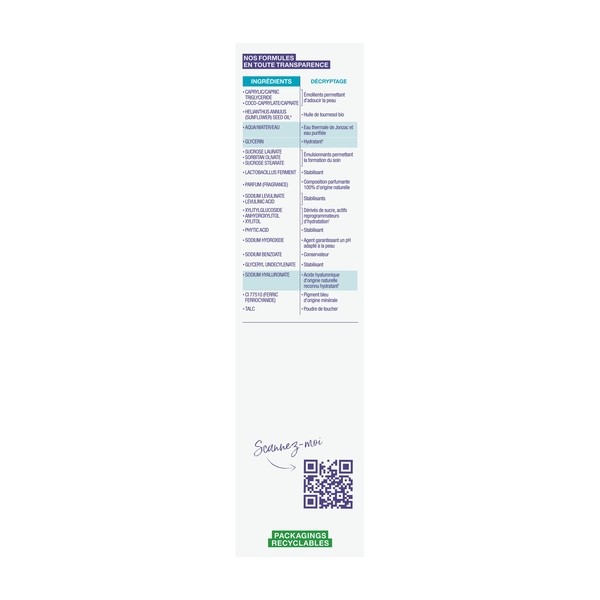 Jonzac Rehydrate masque hydratant ressourçant Bio