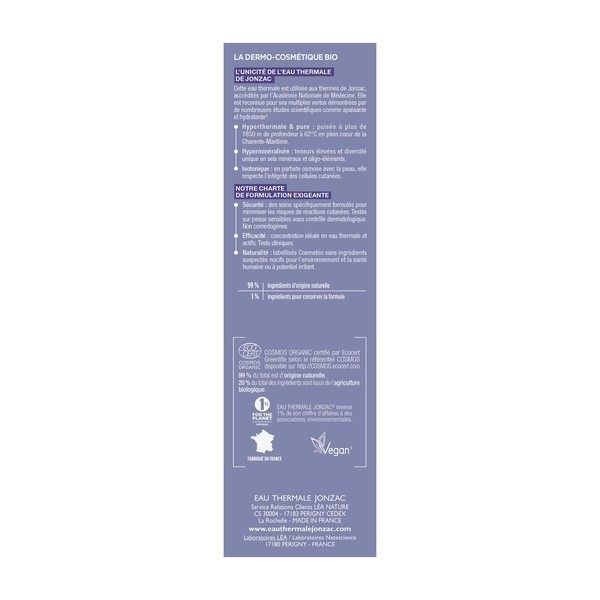 Jonzac Rehydrate masque hydratant ressourçant Bio