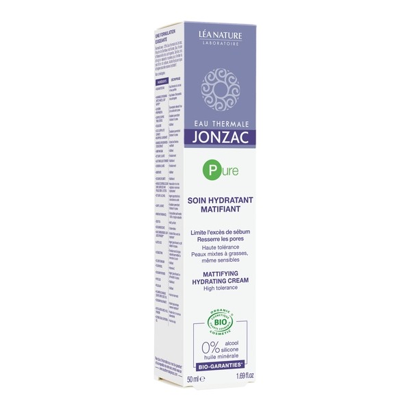 Jonzac Pure Soin hydratant matifiant bio