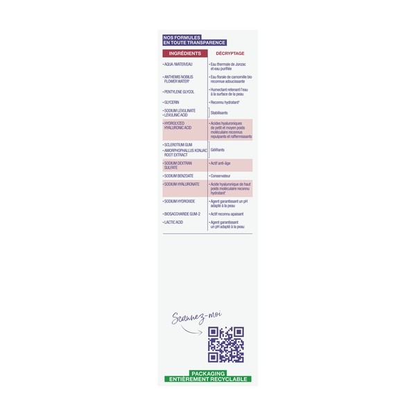 Jonzac Sublimactive Sérum concentré hyaluronique Bio