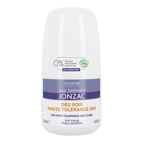 Jonzac déo soin Haute tolérance 24h Bio roll on
