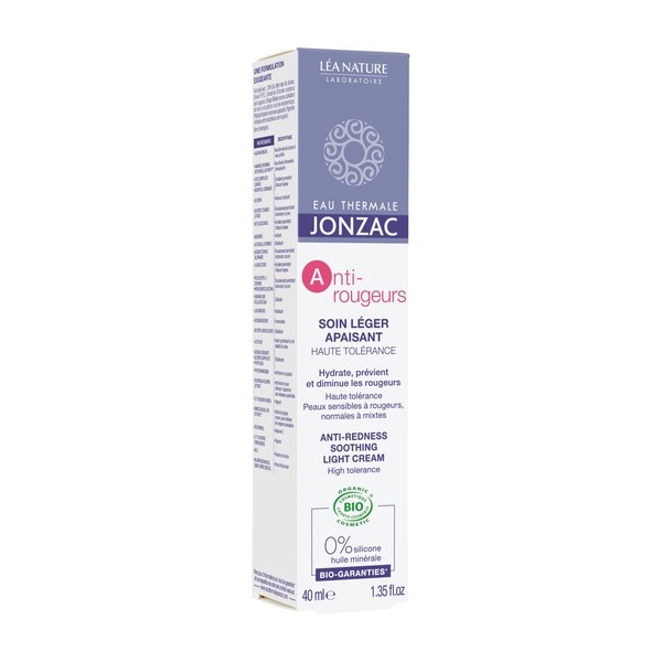 Jonzac Reactive AR Crème légère anti-rougeurs Bio