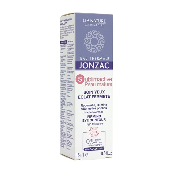 Jonzac Sublimactive Soin yeux éclat fermeté Bio
