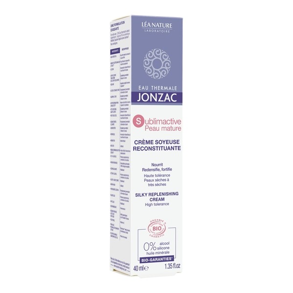 Jonzac Sublimactive Crème Soyeuse Reconstituante Bio