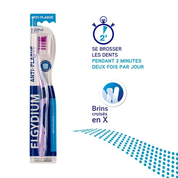 Elgydium Anti-Plaque brosse à dents souple