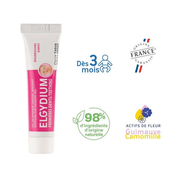 Elgydium Premières dents Gel de Massage gingival apaisant