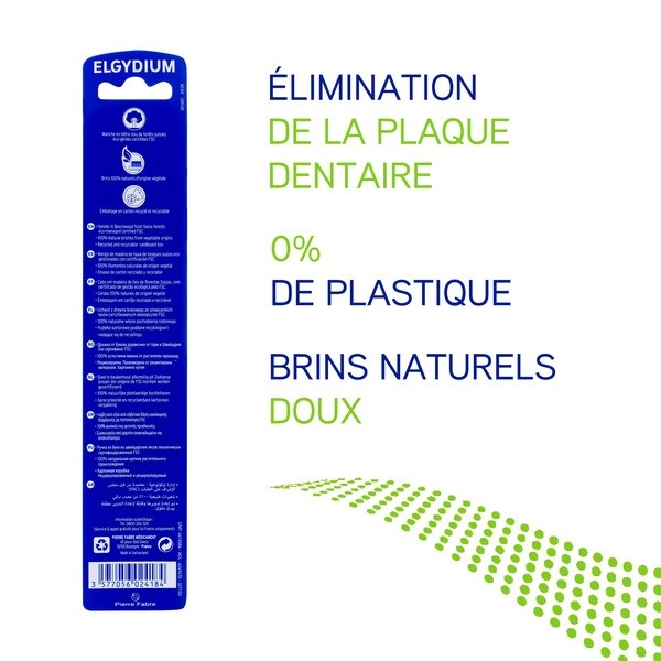 Elgydium Brosse à dents bois souple