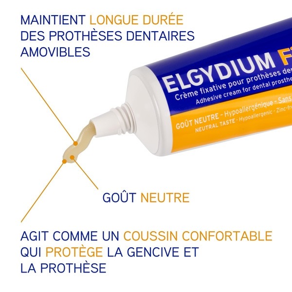 Elgydium Fix Fixation Forte Crème fixative