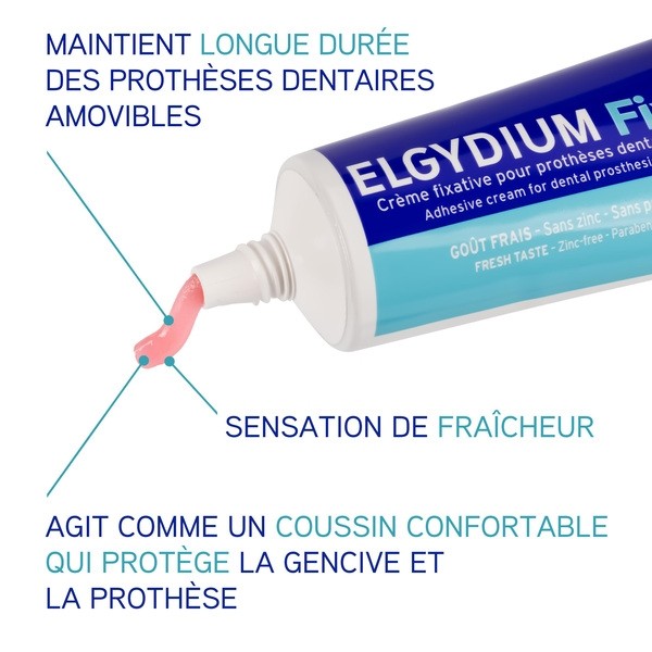 Elgydium Fix Fixation Extra Forte Crème fixative