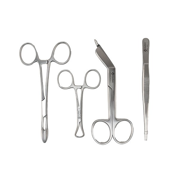 Boîte à compresses 4 instruments