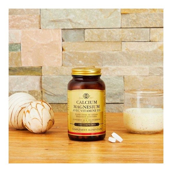 Solgar Calcium magnésium avec vitamine D3 comprimés