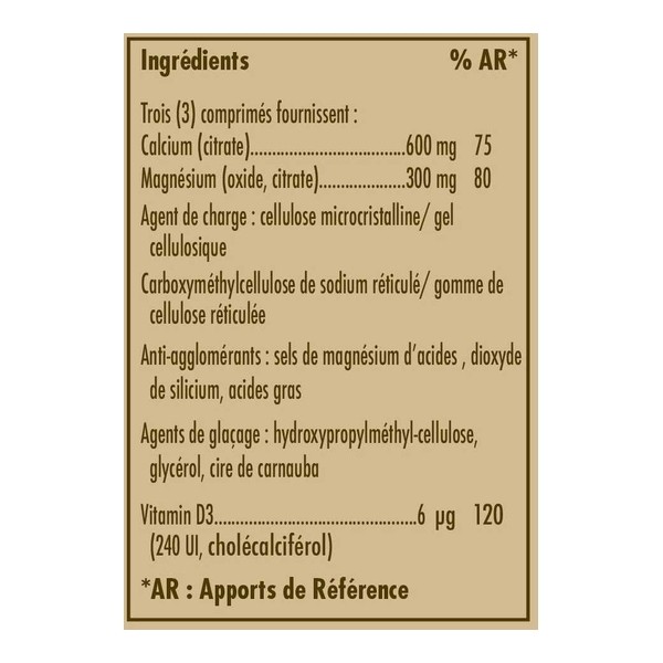 Solgar Calcium magnésium avec vitamine D3 comprimés