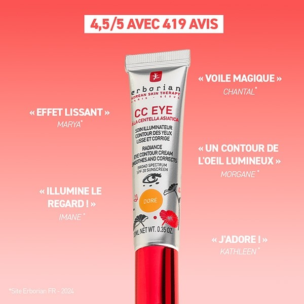 Erborian CC Eye soin illuminateur contour des yeux SPF 20