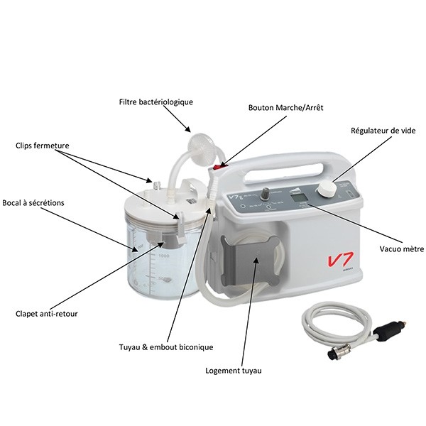 Aspirateur gastrique V7G