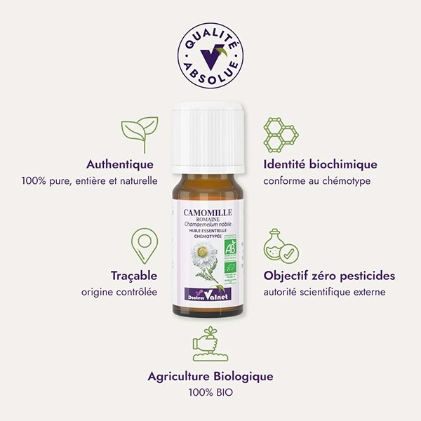 Docteur Valnet huile essentielle de Camomille romaine Bio