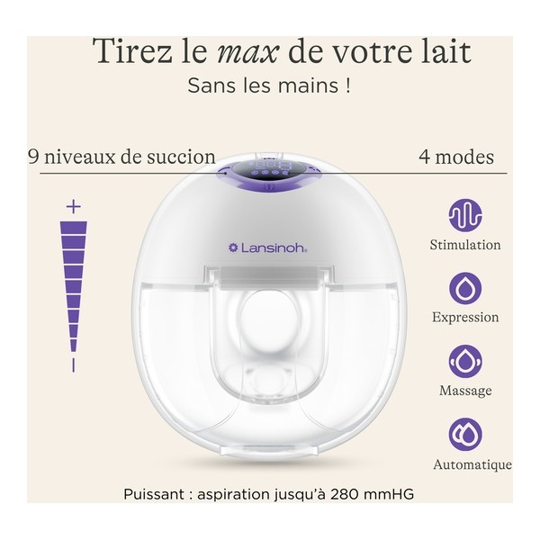 Lansinoh Tire lait mains libres double