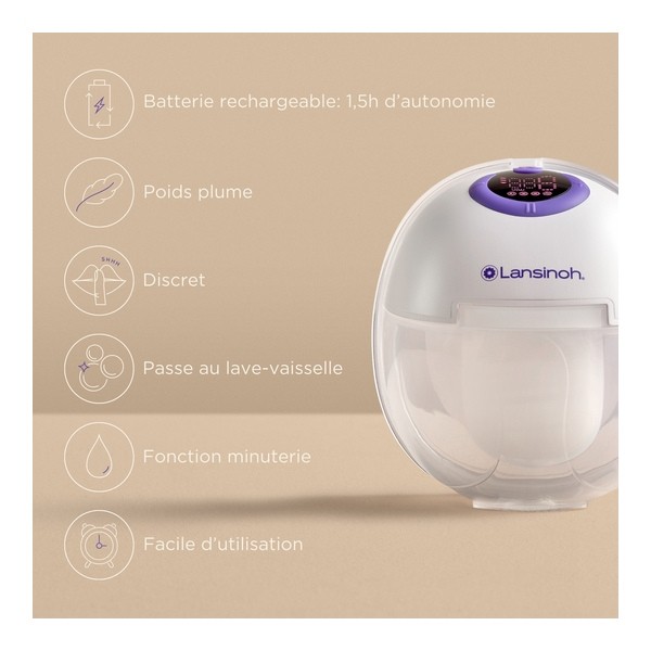 Lansinoh Tire lait mains libres double