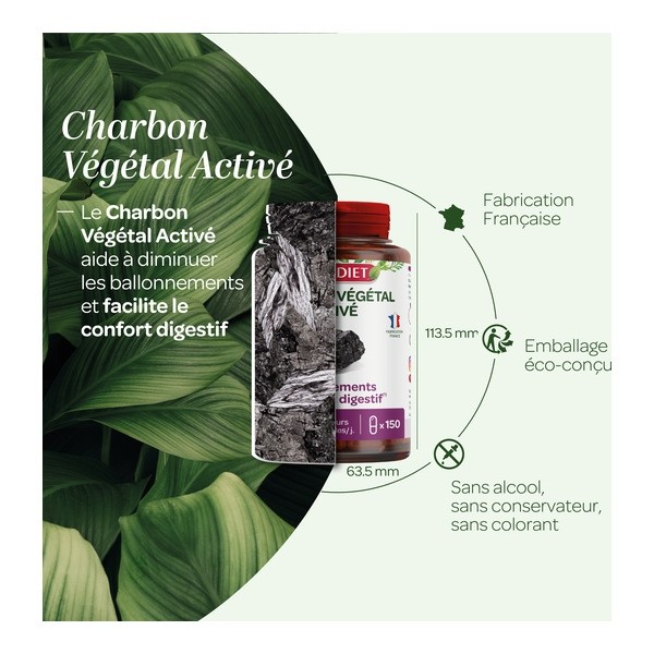 Super Diet Charbon végétal activé gélules
