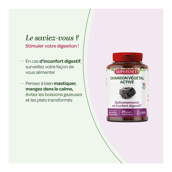 Super Diet Charbon végétal activé gélules