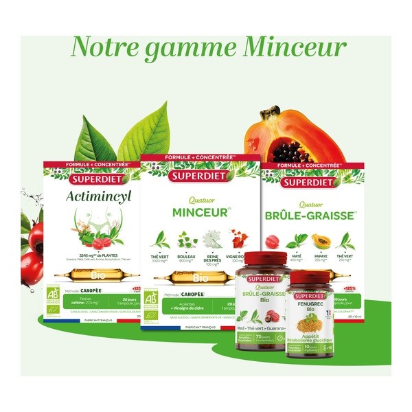 Super Diet Quatuor brûle-graisse bio comprimés
