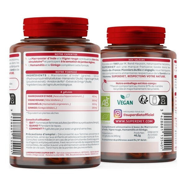 Super Diet Quatuor Circulation Bio gélules