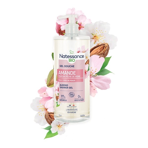 Natessance gel douche bio Amande