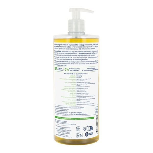 Natessance shampooing douche bio verveine