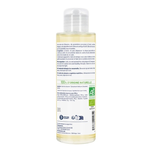 Natessance huile de sésame Bio
