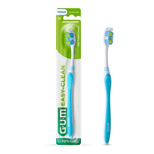 Gum Easy Clean Brosse à dents Medium 135