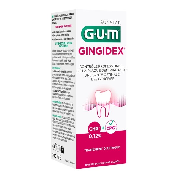 Gum Gingidex 0,12 % bain de bouche