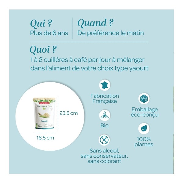 Super Diet psyllium blond Bio tégument