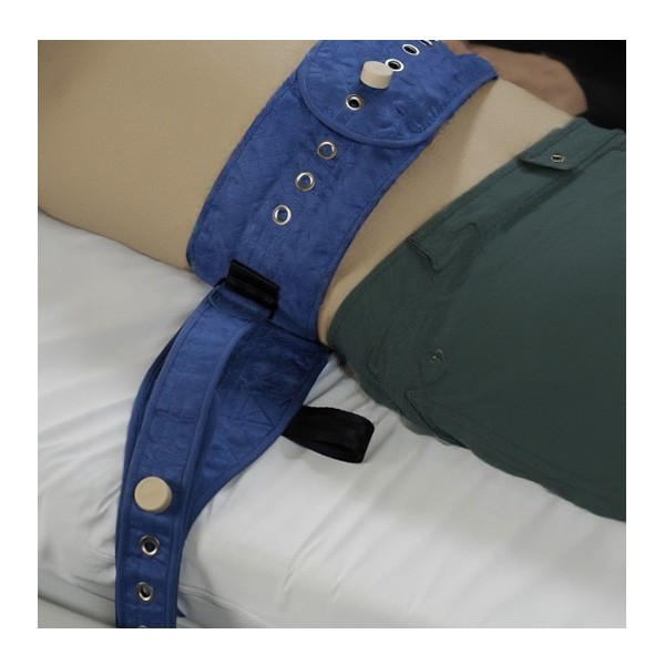 Ceinture abdominale de maintien au lit rembourrée