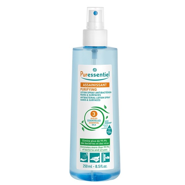 Puressentiel lotion spray antibactérien mains & surfaces