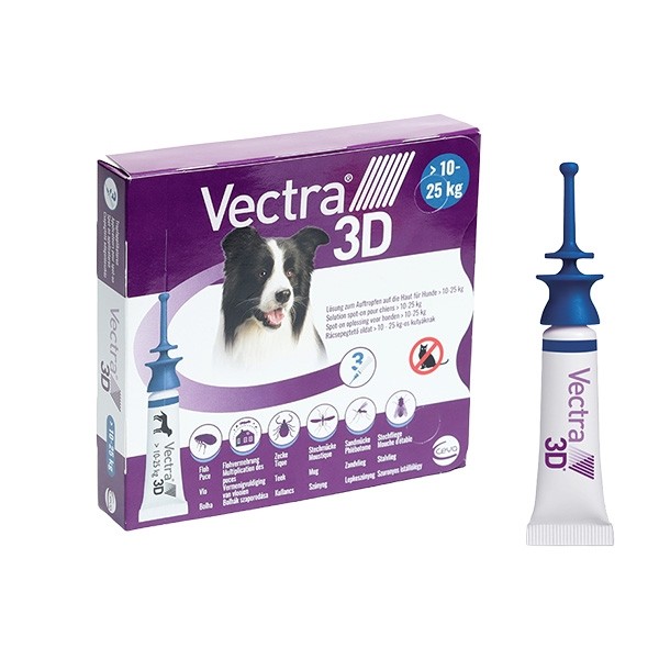 Vectra 3D Pipettes anti puces chien