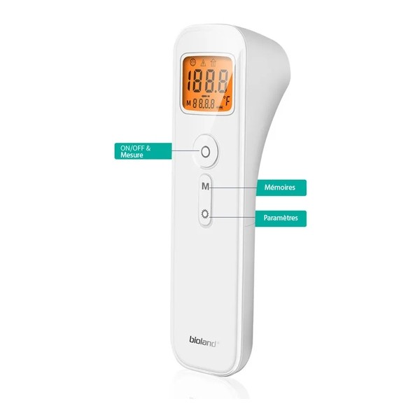 Thermomètre frontal infrarouge médical