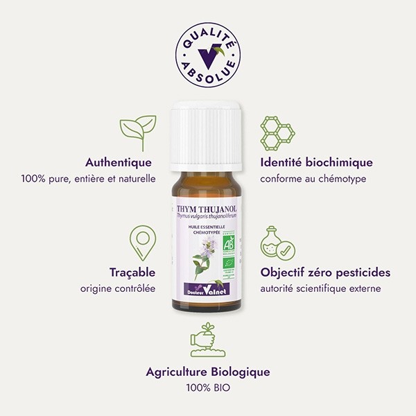Docteur Valnet huile essentielle de Thym à thujanol Bio