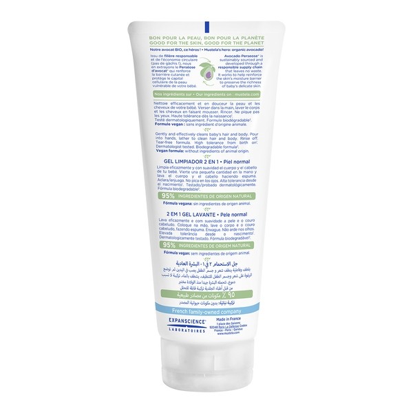 Mustela gel nettoyant 2en1 Corps et Cheveux