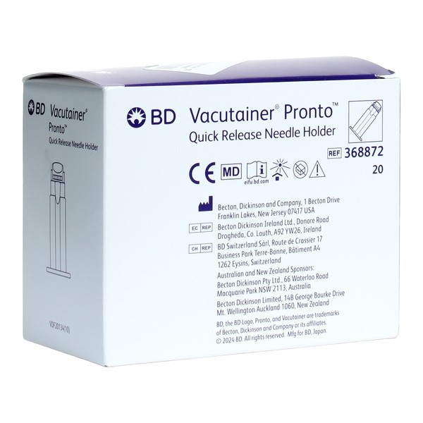 BD Vacutainer Pronto corps de prélèvement réutilisable