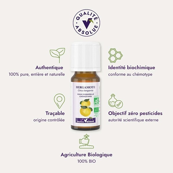 Docteur Valnet huile essentielle Bergamote Bio