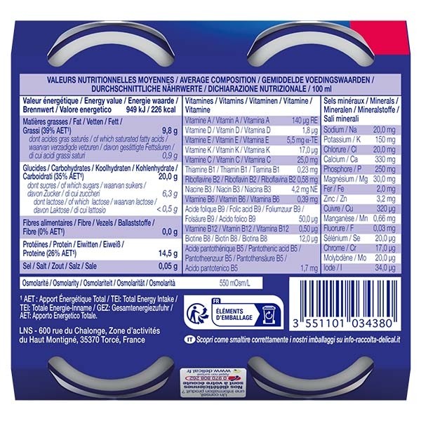 Delical Boisson concentrée HP HC saveur café