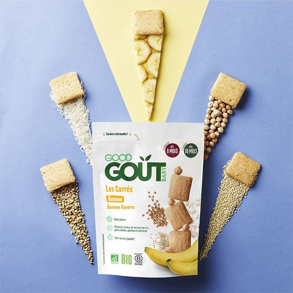 Good Goût carrés banane Bio