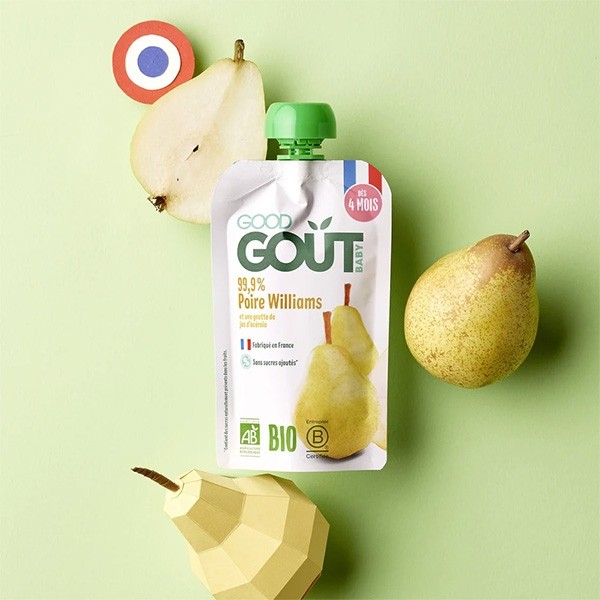 Good Goût Compote poire Williams Bio gourde