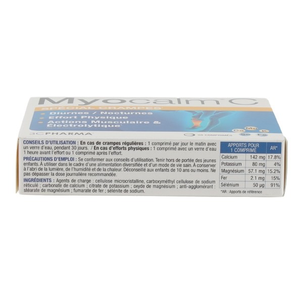 Les 3 Chênes Myocalm C Spécial Crampes comprimés