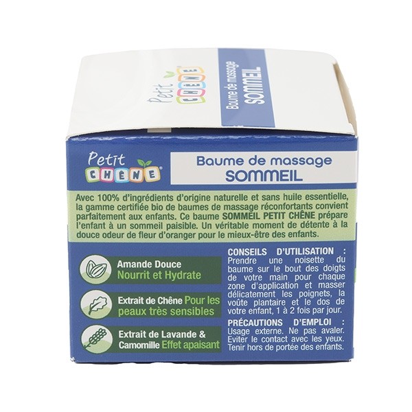 Petit Chêne  Baume de massage Sommeil Bio